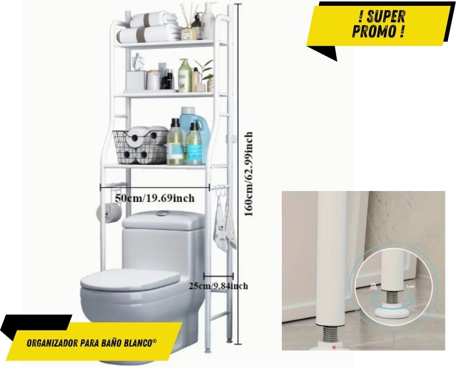 Miniatura 2 de Organizador para Baño Blanco®